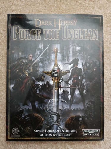 Fantasy Flight Games FFG Warhammer Dark Heresy RPG Purge the Unclean Softcover - Picture 2 of 2