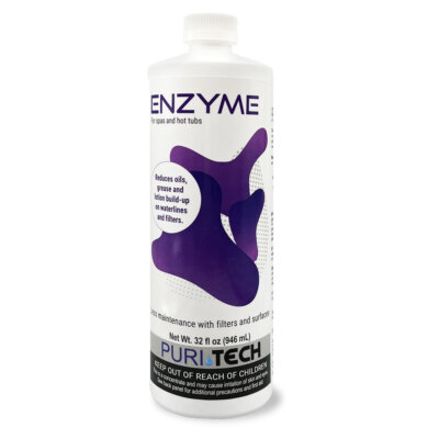 Puri Tech Spa Enzyme Clarifier Reduces Scum Lines and Buildup on Spas and Filter