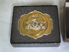 NIB Harley-Davidson HOG 10th Anniversary (1983-1993) Brass Belt Buckle #2000