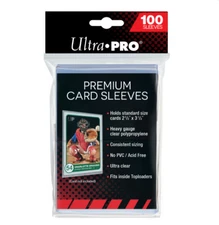 (100) Ultra Pro Premium Heavy Duty Card Sleeves Heavy Gauge PolyPro PVC Free