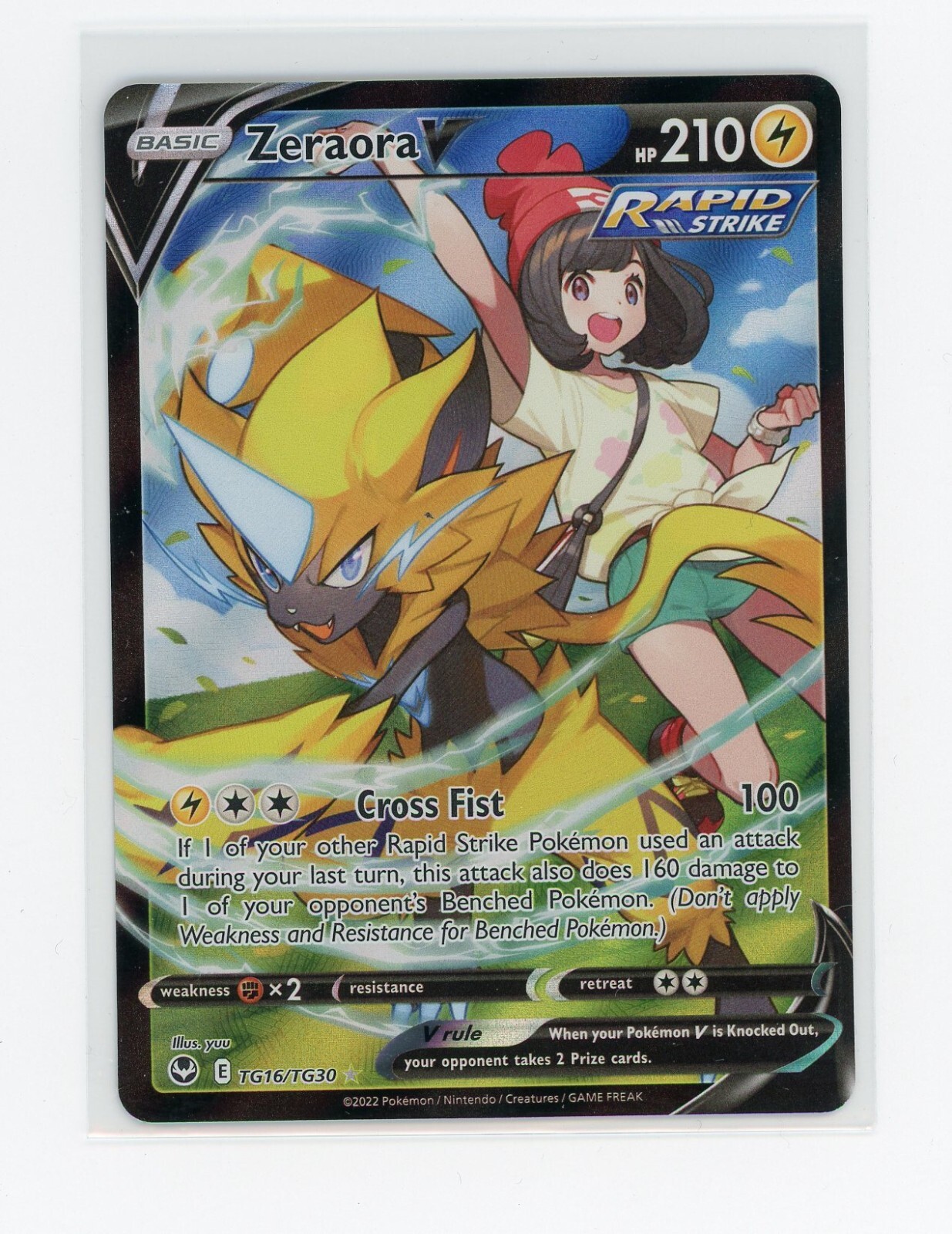 Pokémon TCG - Zeraora V TG16/TG30 - Silver Tempest - Trainer Gallery
