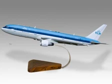 Boeing 767-300ER KLM Desk Wood Airplane New Model Small Scale 1/150