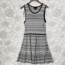 Cynthia Rowley Aztec Sleeveless Fit & Flare Women's Midi Sweater Dress XL 2008