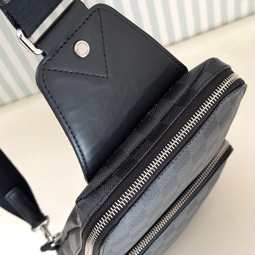 LOUIS VUITTON Avenue Sling Bag N41719 Damier Graphite Backpack shoulder CA0119 - Picture 5 of 20