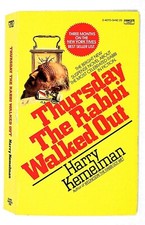 Harry Kemelman-Thursday The Rabbi Walked Out-Murder Mystery Paperback Book