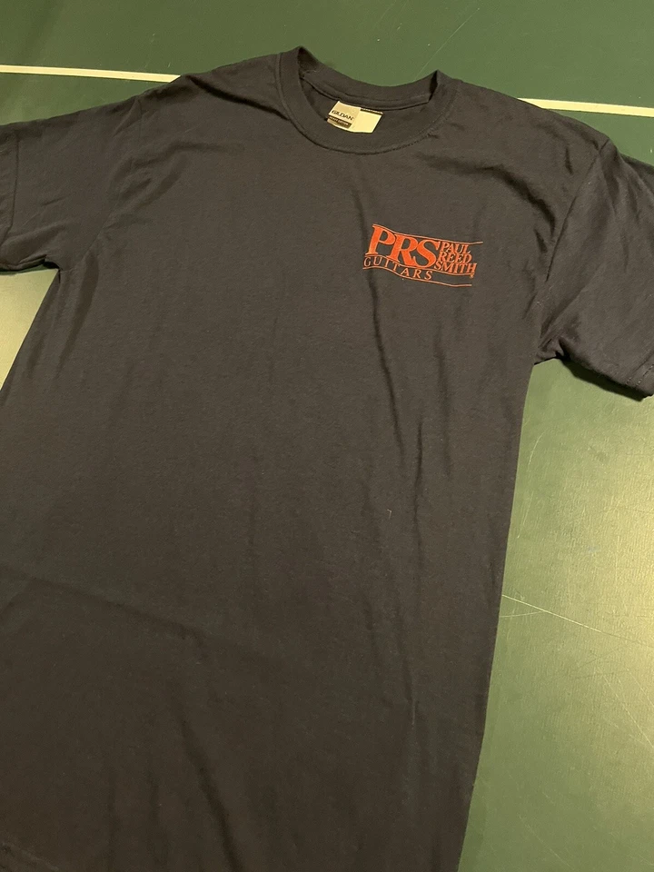 Camiseta Para Hombre Paul Reed Smith Guitarras MEDIANA Rojo Azul Estrellas Rayas Música Foto 2 de 4