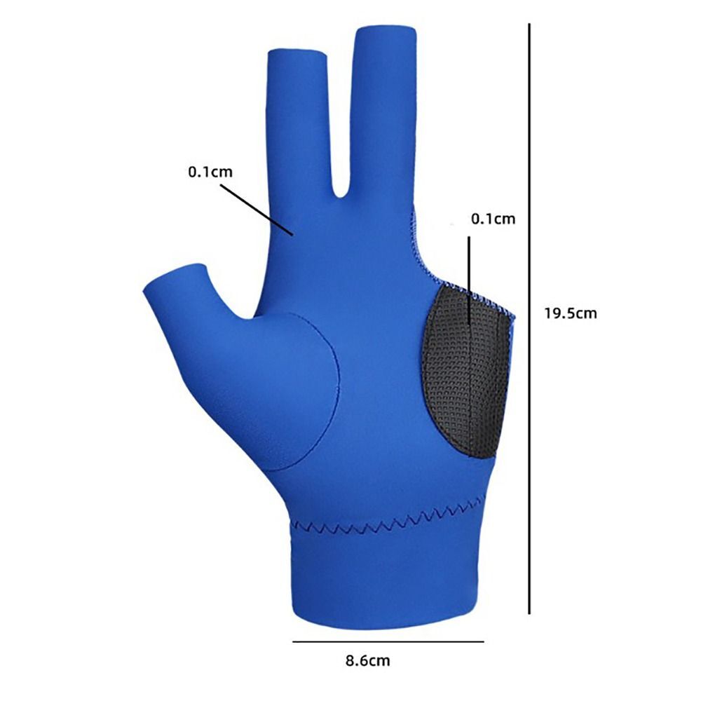 Unisex Snooker Glove Universal 3 Finger Gloves Accessories Billiard