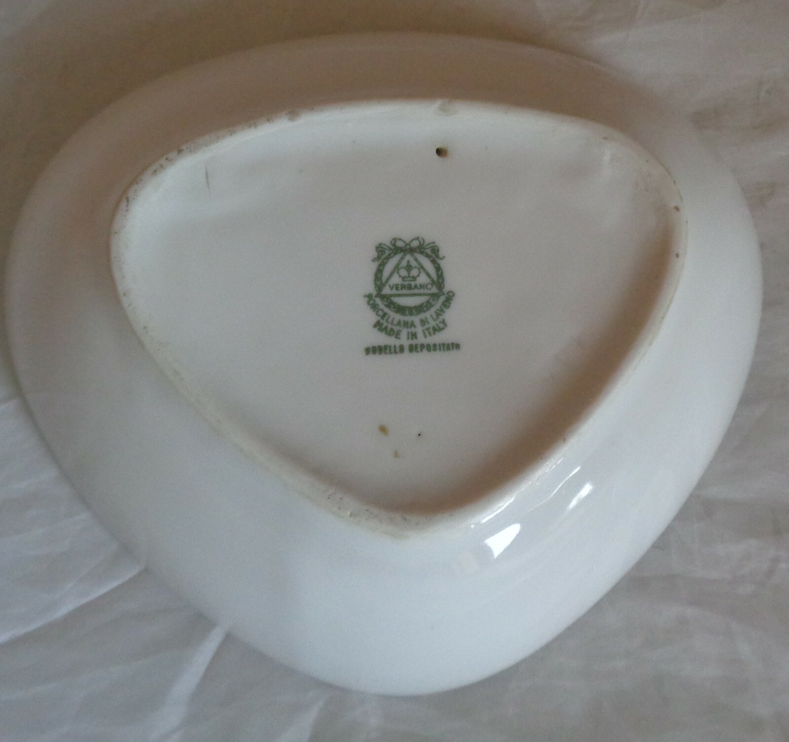 ANTONIA CAMPO LAVAZZA ASHTRAY VERBANO LAVENO ADVERTISING CERAMIC 1950s