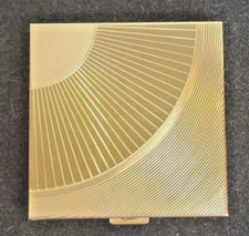 Vintage 1940's Max Factor Powder Compact Mask Logo NIB