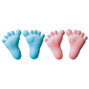baby feet decorations