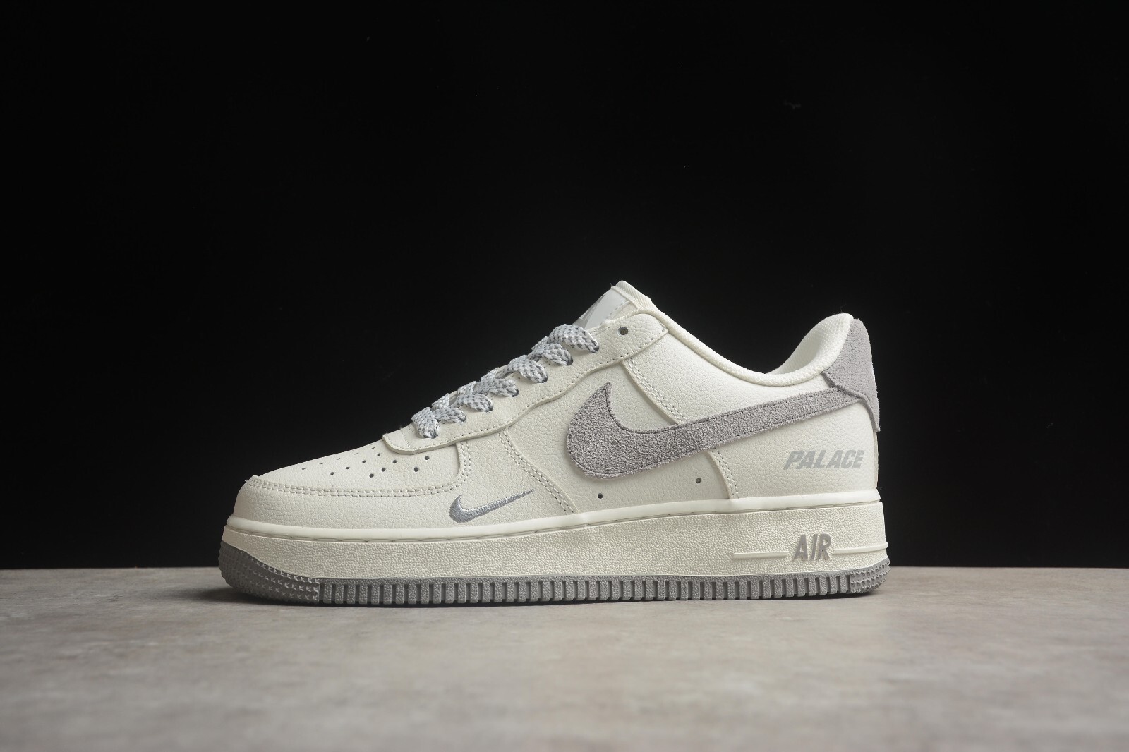 Nike Air Force 1 Low Palace Double Swoosh White Black Sneakers