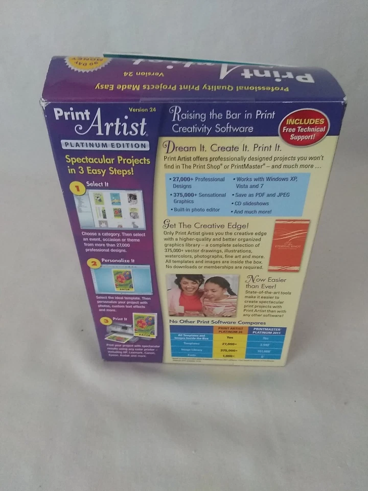 NIB Print Artist Platinum Edition Version 24 - Windows XP, Vista, 7 & 8 DVD - Image 4 of 4