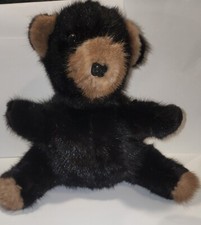 Vintage 10" 100 MINK FUR Teddy Bear Sitting Plush by Anthon's Fur Inc 1982