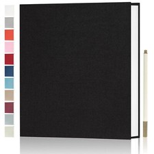 Magnetic Photo Album with Adhesive Pages for Wedding Family Pictures, 60 Pages