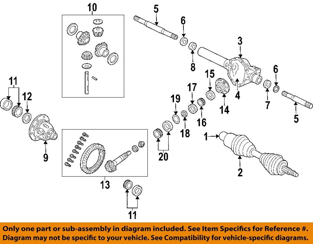 CHRYSLER OEM 04-08 Aspen Front Axle Carrier-Upper Bearing