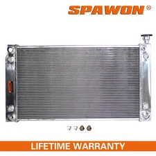 3 Row SPAWON Radiator For GMC Chevrolet C&K1500 2500 1996-1999 Aluminum V6 V8 AT