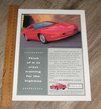 Pontiac Car AD 1995 Firebird Coupe original ONE magazine page advertisement
