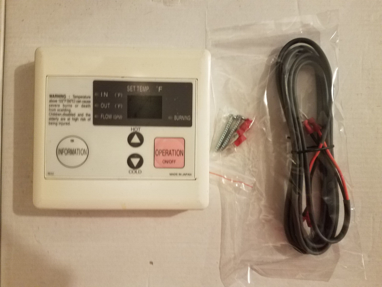 Takagi 9007666005 Temperature Remote Controller TK-RE02 | eBay