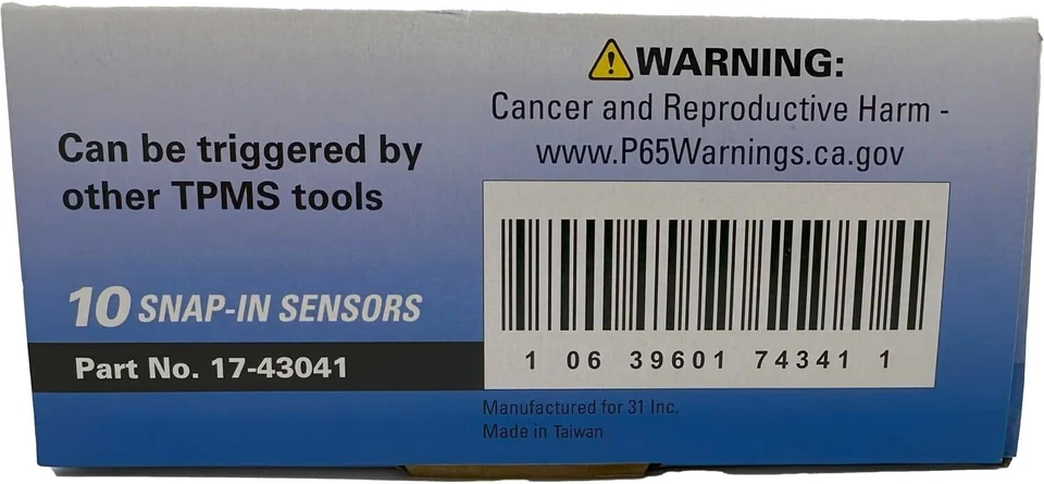 Sensor inteligente 17-43041 Sensor TPMS universal programable multifrecuencia a presión Foto 2 de 3