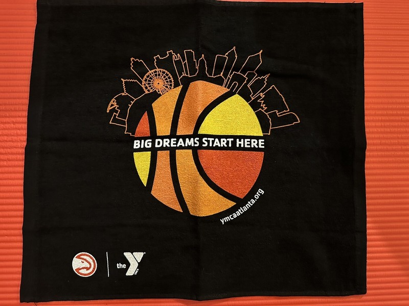 New Atlanta Hawks YMCA Hand Towel Pro Towels 100% Cotton Made In China 