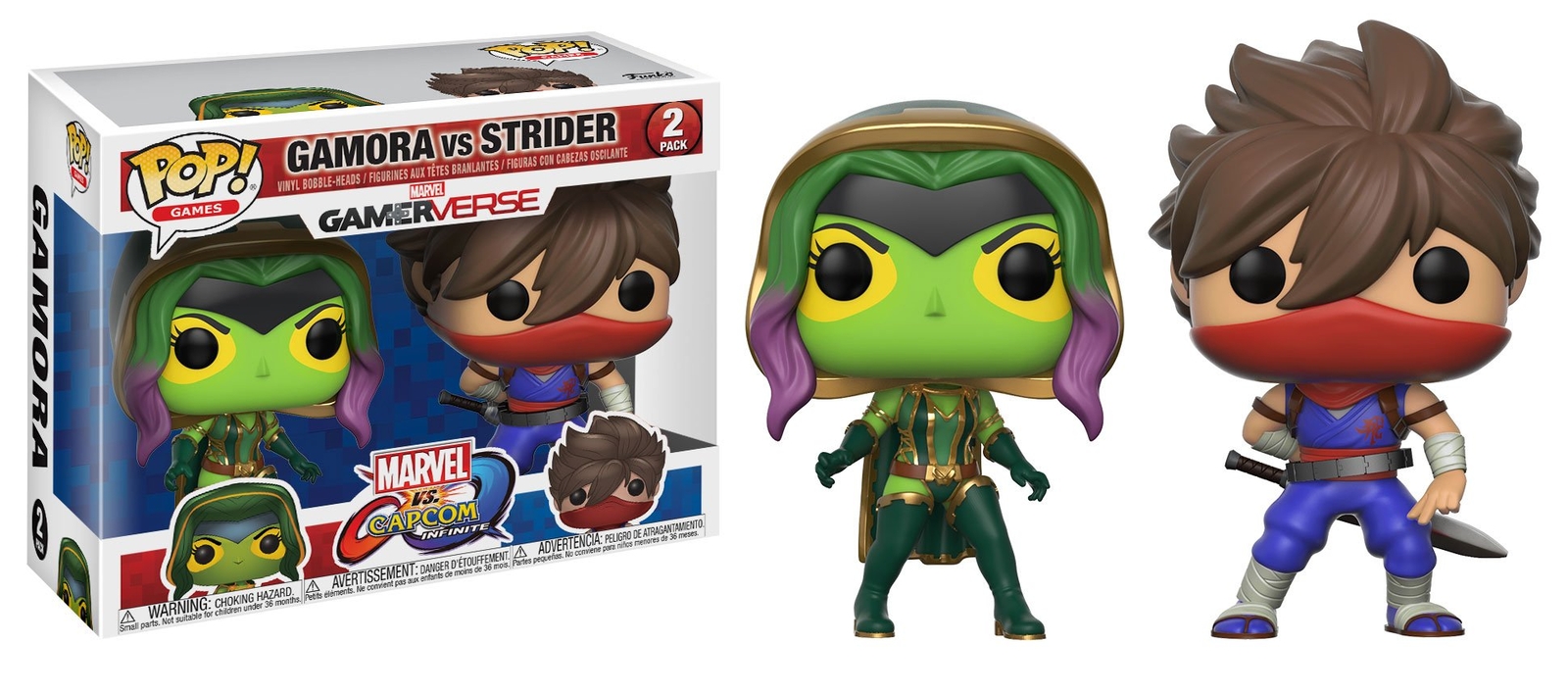 Funko Pop! Marvel vs Capcom Gamora vs Strider 2-Pack #22776