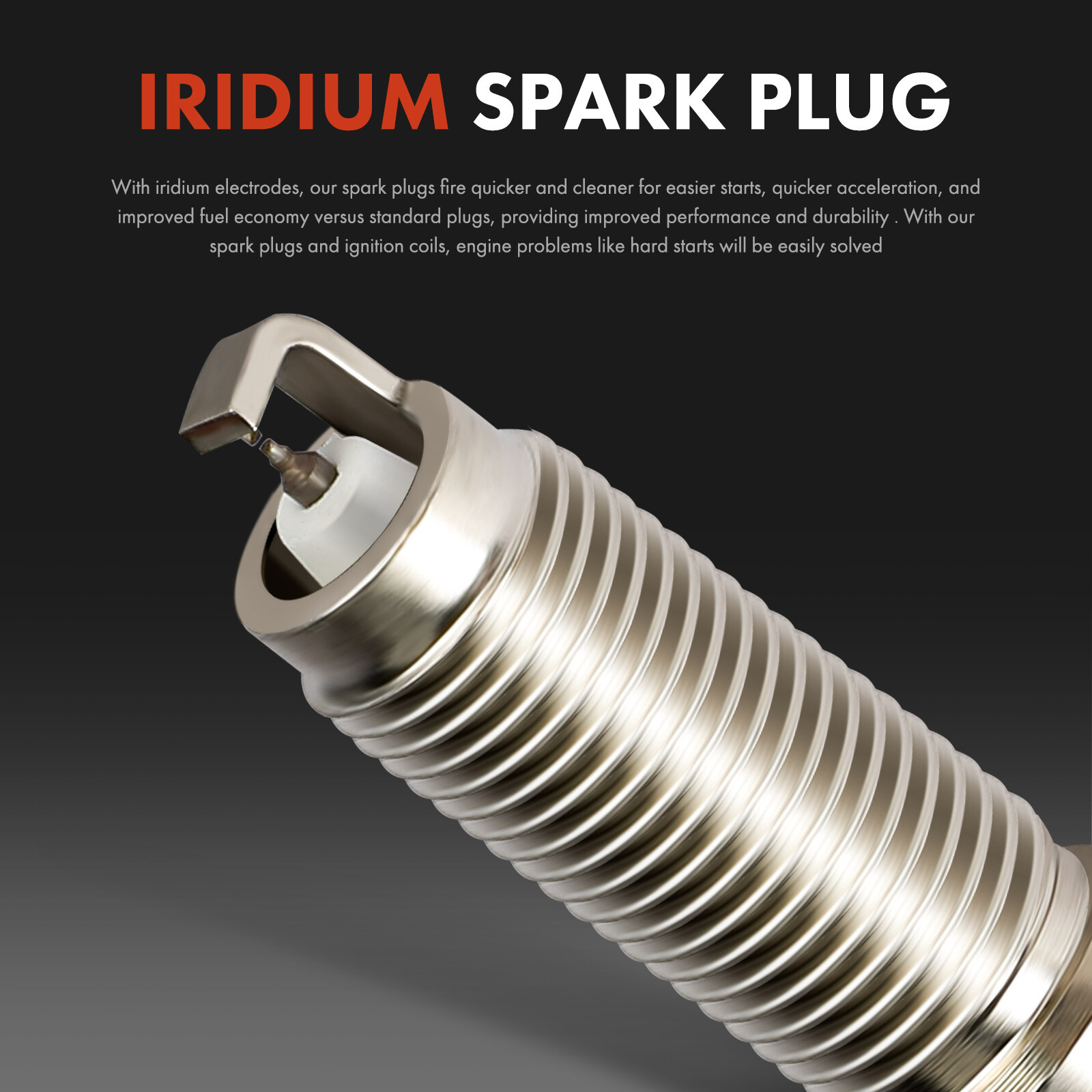 1x Ignition Coil & 4x Iridium Spark Plugs &4x Wires for Hyundai Elantra Kia 2.0L