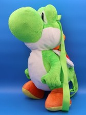 Yoshi Plush Backpack Green Dinosaur Nintendo Super Mario Bros Stuffed Animal 18"