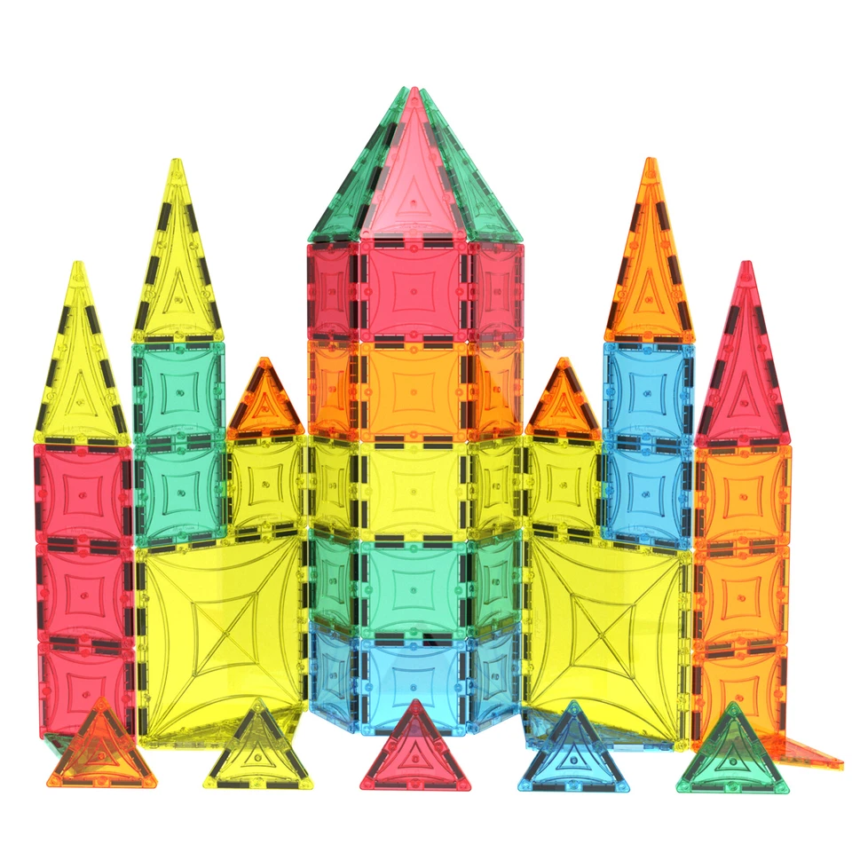 Magnet Tiles NEW 2020 Mag-Genius Magna Award Winning Building Magnetic Toy 60pc - Image 3 of 4