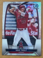 2023 Bowman Mega Box Mike Trout Base Chrome Mega #89 Los Angeles Angles