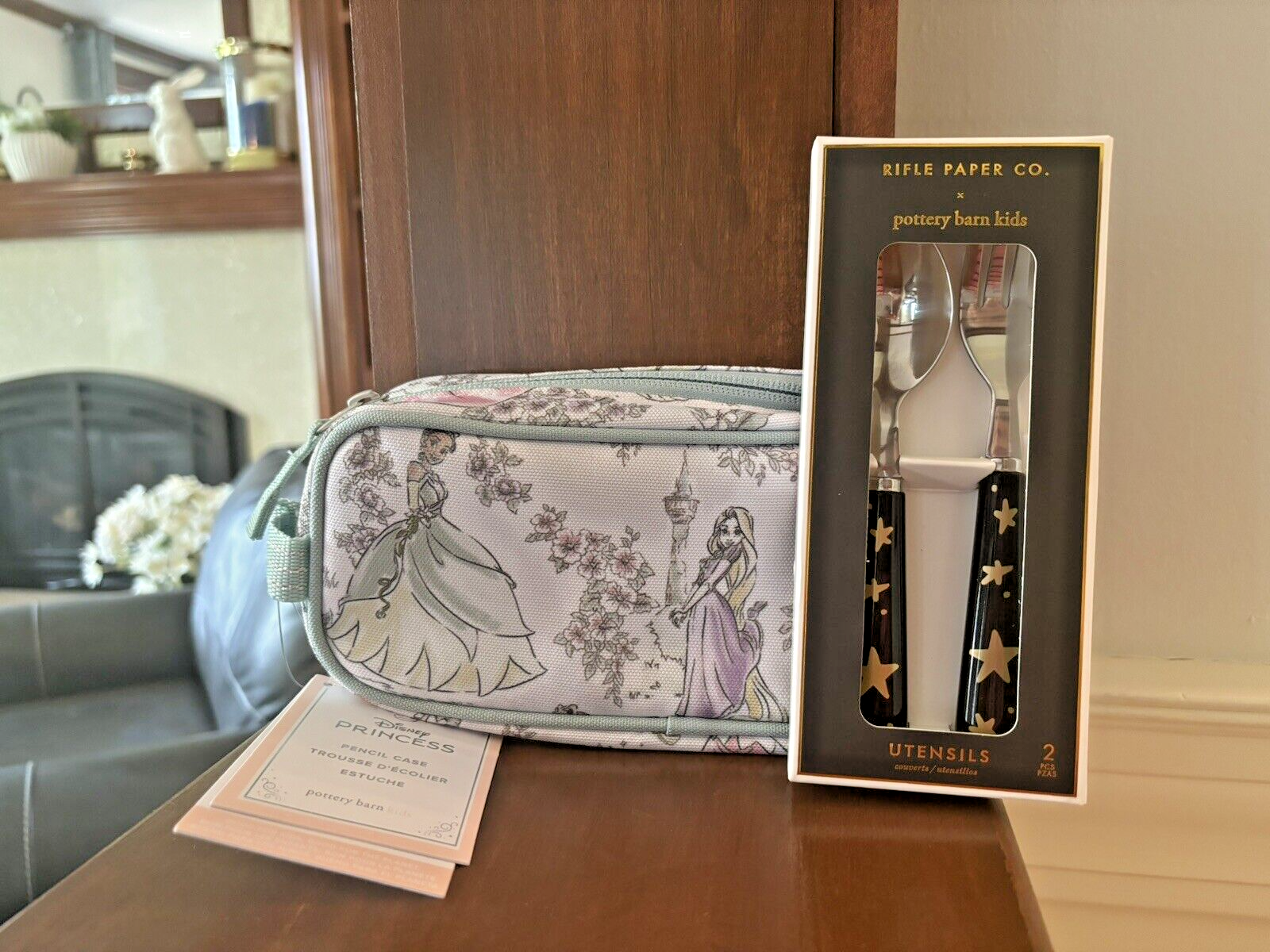 PONY CUSTODIA scuola ceramica fienile DISNEY principessa matita borsa + utensile Cenerentola Belle.