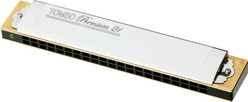 TOMBO No.3521 F#m Key TOMBO Premium 21 Tremolo Harmonica 21 holes from Japan - Picture 9 of 24