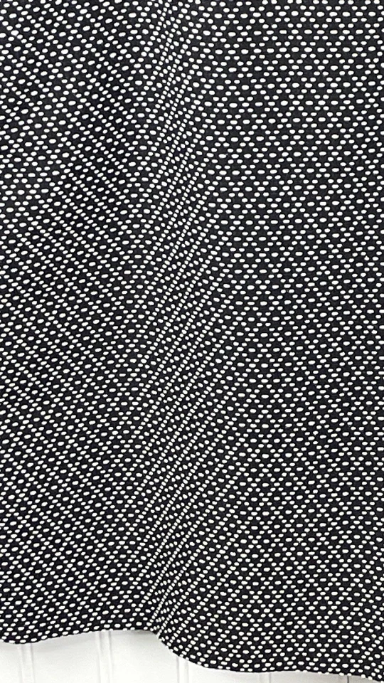 Vestido para mujer J Crew negro blanco forrado con textura mezcla de algodón *BOLSILLOS* talla 8 Foto 4 de 4