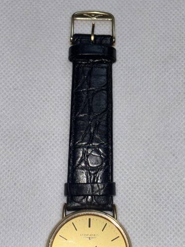 Near Mint LONGINES L4.636.2 Quartz Men's Gold Dial Dress Watch from Japan - Picture 14 of 24
