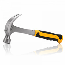 One Piece Claw Hammer 16oz Forges Steel Anti Vibe Soft Grip 16oz