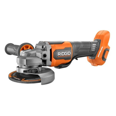 #ad RIDGID 18V Brushless Cordless 4 1 2 in. Paddle Switch Angle Grinder Tool Only $109.99