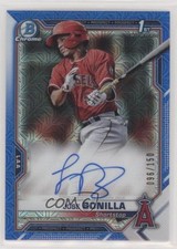 2021 Bowman Chrome Prospect HTA Choice Refractor 96/150 Jose Bonilla Auto ya6