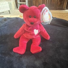 Ty Beanie Baby Valentina Bear Plush Retired Original 1998 with Heart Tag