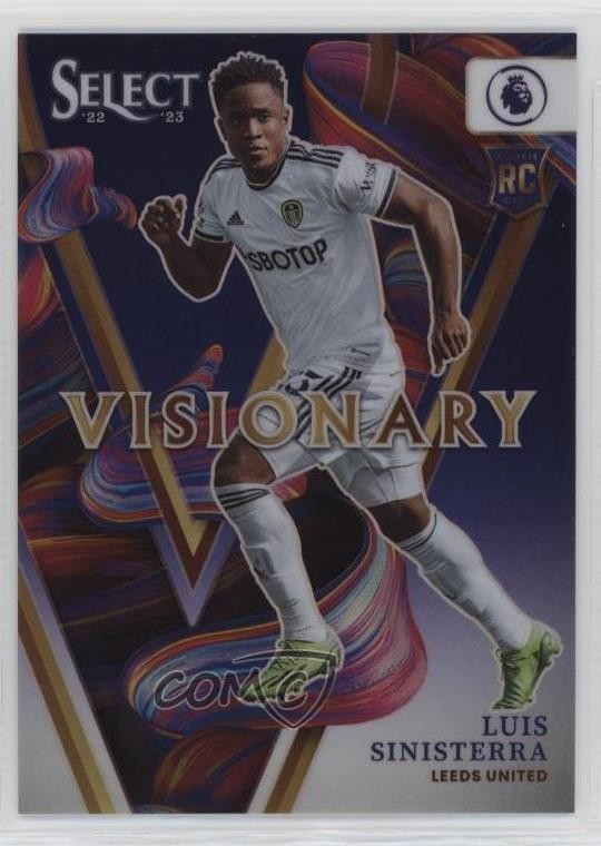 2022 Panini Select Premier League Visionary Luis Sinisterra #15 Rookie RC 0zu6