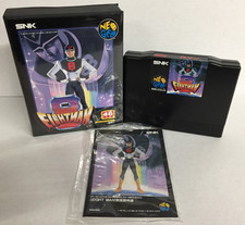 JPN Eight Man NEO GEO AES Complete CIB 8 Eightman SHIPS USA - TESTED & WORKING