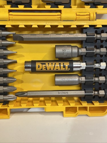 Jeu d'embouts de tournevis DeWALT 45 pièces DW2166 avec étui jaune rigide - NEUF !! - Photo 3/15