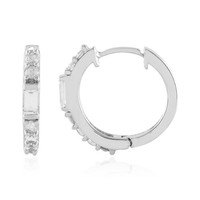 Cavill Ohrringe 1,66Ct WeißEr Saphir Zirkon 925 Silber Damen Schmuck