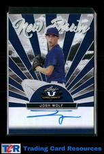 2019 Leaf Valiant #ND-JW2 Josh Wolf New Dawn Autographs Navy #/25