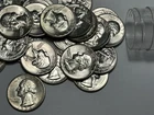 1954 S BU WASHINGTON QUARTER ROLL / 40 COINS - SHARP ROLL