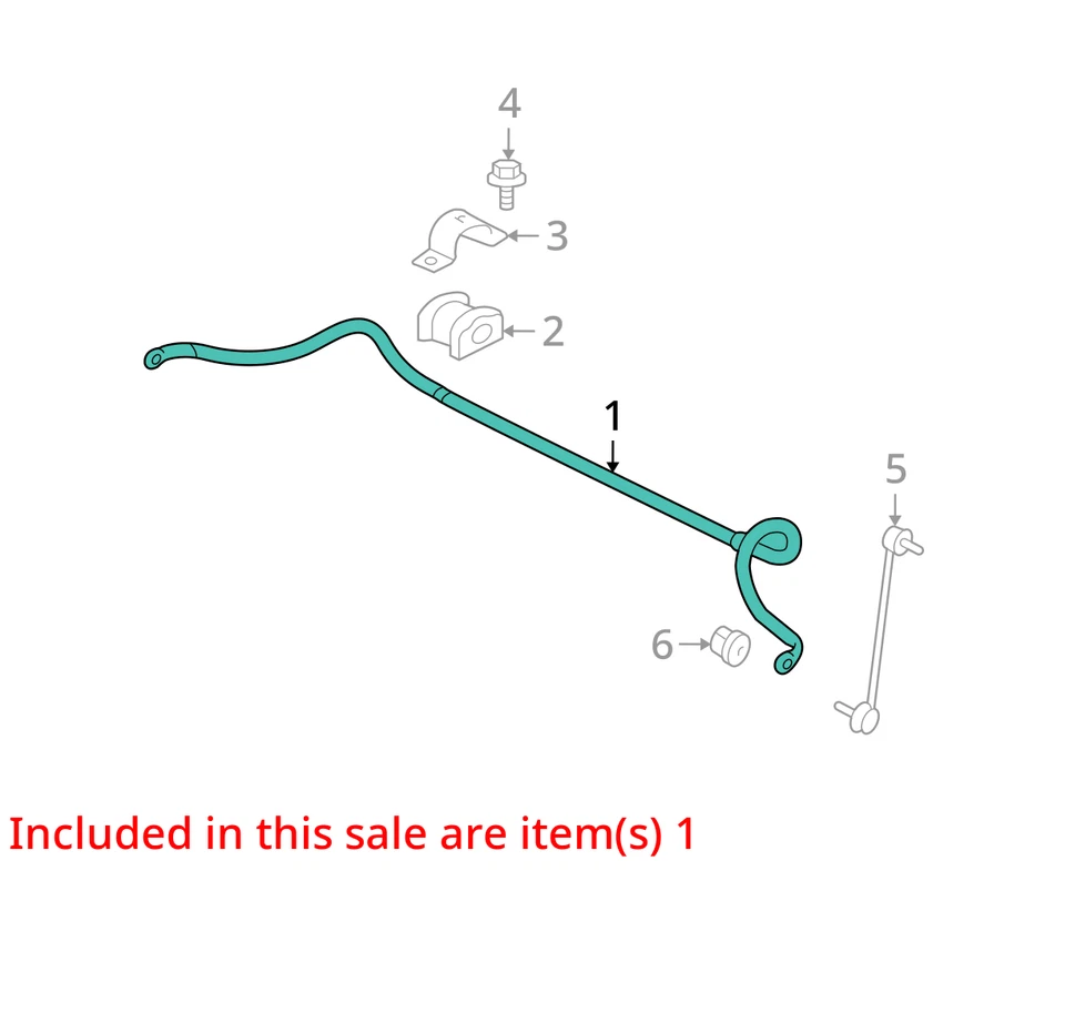 2012 Mitsubishi Lancer FWD Front Stabilizer Bar OEM 106K Miles - LKQ386831441 - Image 4 of 4