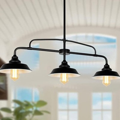 Puzhi Home Black Pendant Lighting Fixture