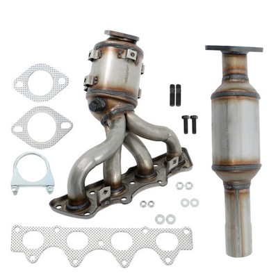 LABLT Front Manifold & Rear Catalytic Converter Set For Kia Soul 2012-2019 1.6L