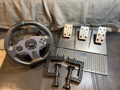 PXN V9 Gaming Race SIM Steering Wheel Pedals Clamps For PlayStation Xbox PC