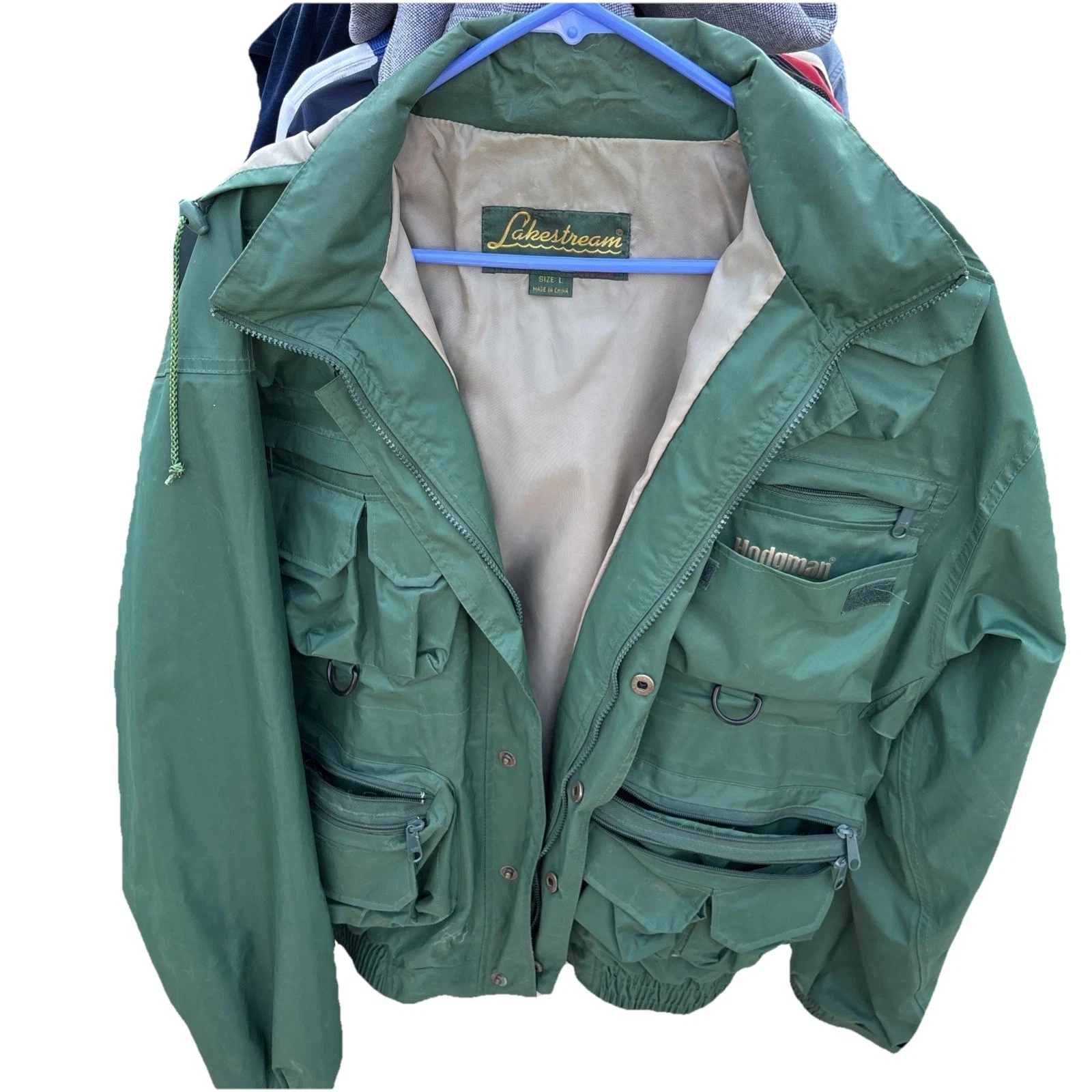 Vintage Hodgman Lakestream Fishing Hunting Jacket Large Green Hooded Rain Coat
Opens in a new window