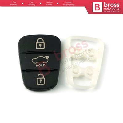 Gummiauflage 3 Tasten Flip Auto Fernbedienung Schlüssel Schale Einsatz Case Cover für Hyundai Kia