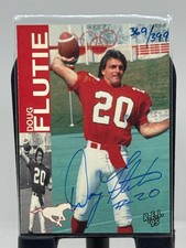 1995 CFL REL Doug Flutie on card Autograph 369/399 Rare
